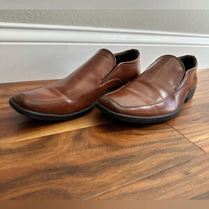Call It Spring Brown Vegan Loafer Slip-On Shoes size 12